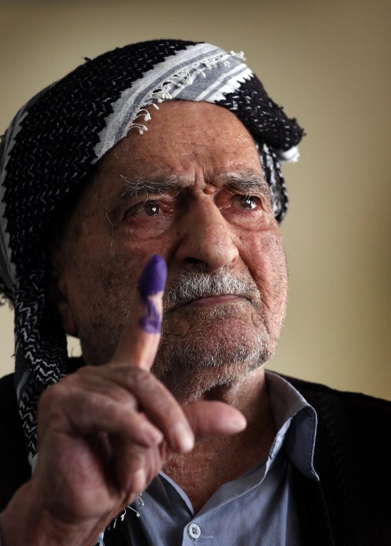 People in the Kurdistan Region and Iraq vote in the parliamentary elections across the country. (Photo: AFP)